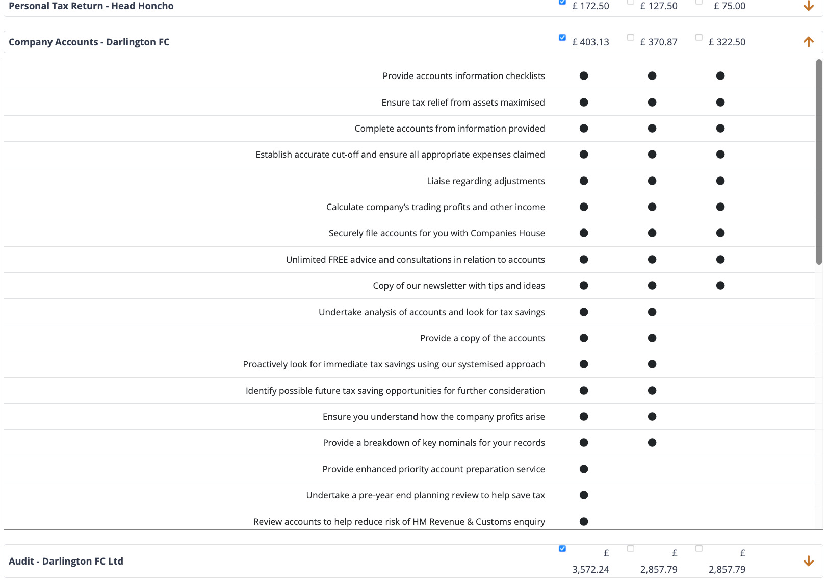 EP CompareScreen